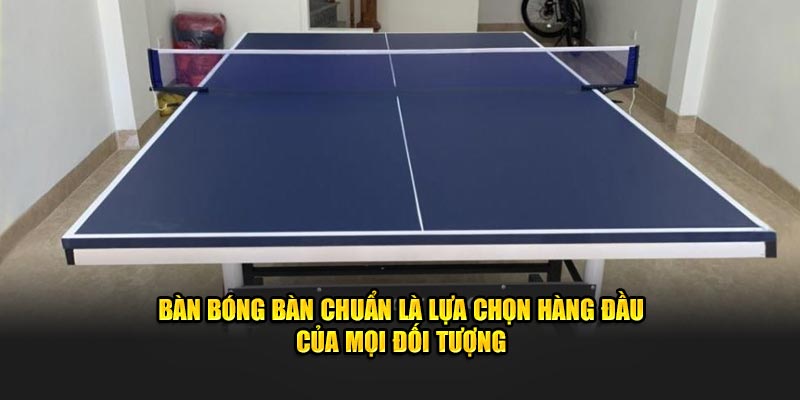 Bàn bóng bàn chuẩn là lựa chọn hàng đầu của mọi đối tượng