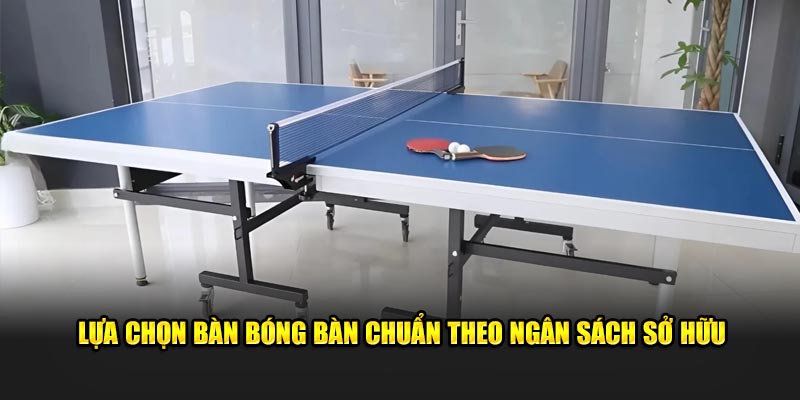 Lựa chọn bàn bóng bàn chuẩn theo ngân sách sở hữu