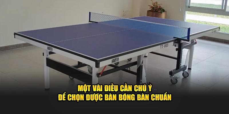 Một vài điều cần chú ý để chọn được bàn bóng bàn chuẩn